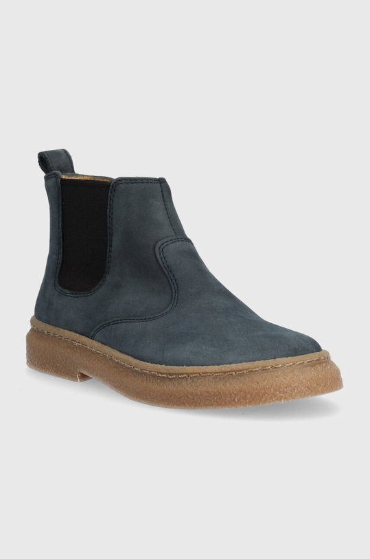 Замшевые ботинки Pom D'api TRIX JOD ZIP P1DGCG0402.24.27 тёмно-синий AW23