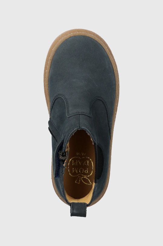 Замшевые ботинки Pom D'api TRIX JOD ZIP тёмно-синий P1DGCG0402.24.27