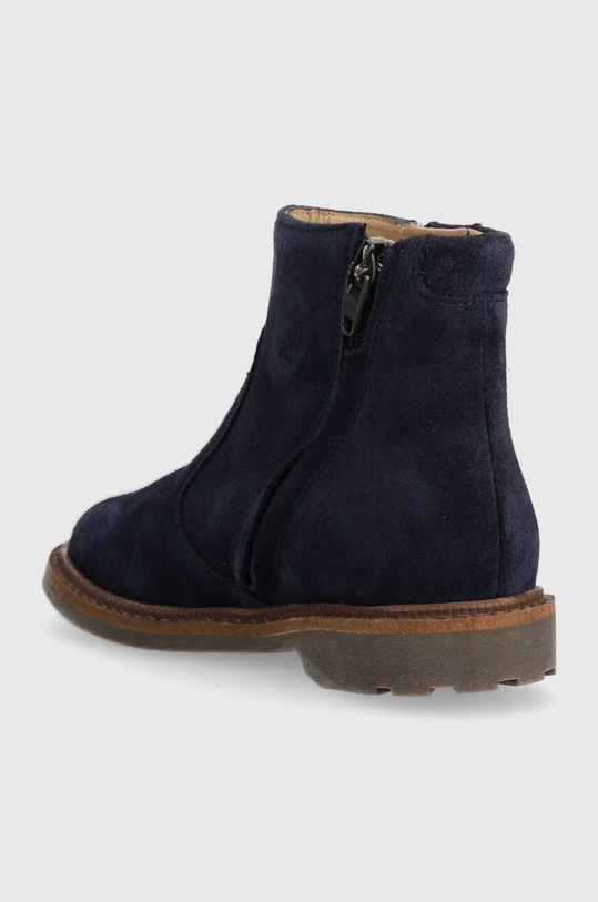 Девочка Детские замшевые ботинки Pom D'api SISTER FEATHER P1EBDZ0402.24.27 тёмно-синий