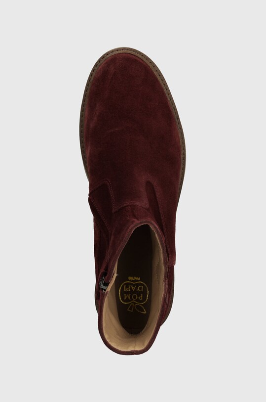Παιδικές μπότες σουέτ Pom D'api SISTER LOVE μπορντό P1ECDZ0401.35.38