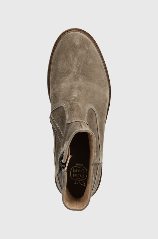 Pom D'api stivaletti in pelle scamosciata bambino/a SISTER LOVE grigio P1ECDZ0403.35.38