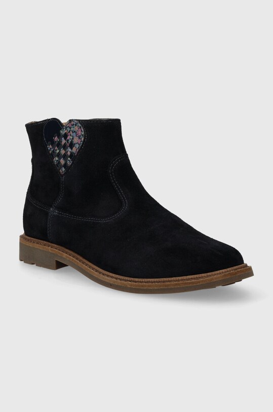 Дитячі замшеві черевики Pom D'api SISTER LOVE P1ECDZ0404.31.34 темно-синій AW23