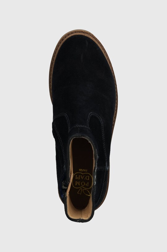 Детские замшевые ботинки Pom D'api SISTER LOVE тёмно-синий P1ECDZ0404.31.34