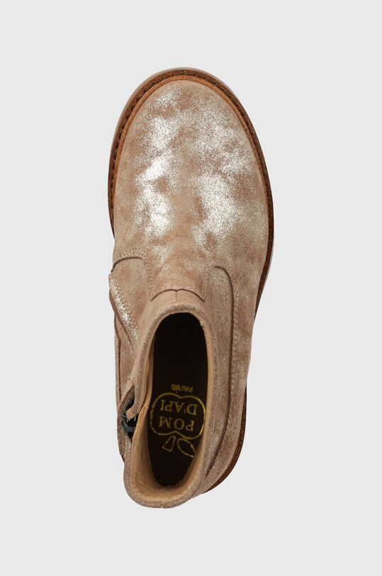 Παιδικές μπότες σουέτ Pom D'api SISTER BOOTS μπεζ P1EFDF0405.28.30