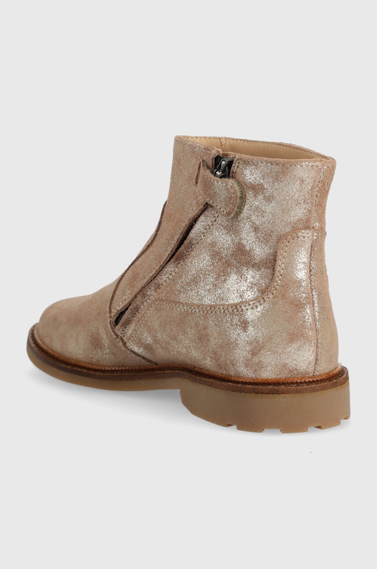 DÍVKA Dětské semišové boty Pom D'api SISTER BOOTS P1EFDF0405.31.34 béžová