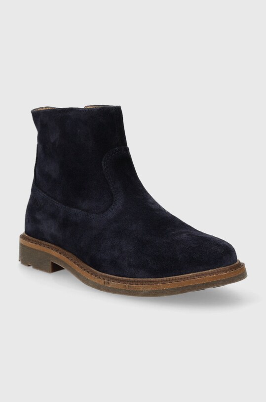 Дитячі замшеві черевики Pom D'api SISTER BOOTS P1EFDZ0401.28.30 темно-синій AW23