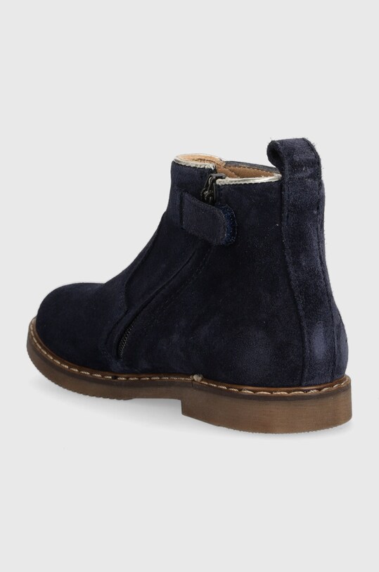 Девочка Детские замшевые ботинки Pom D'api CITY APPLE P1IADZ0403.24.27 тёмно-синий