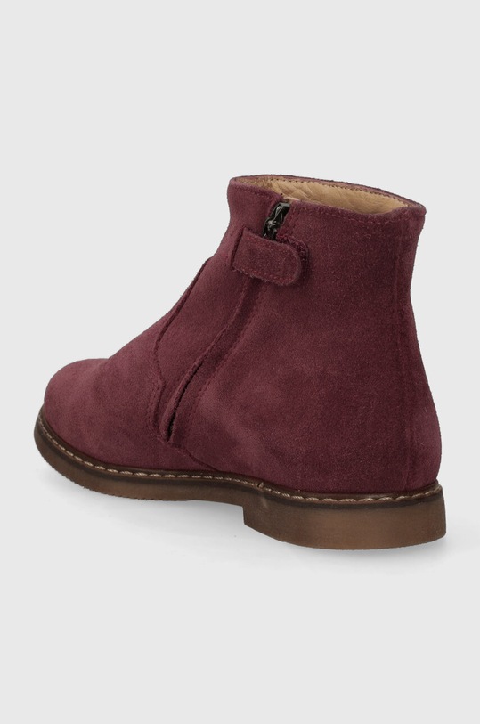 Девочка Детские замшевые ботинки Pom D'api CITY COLIBRI P1IBED0401.28.30 бордо