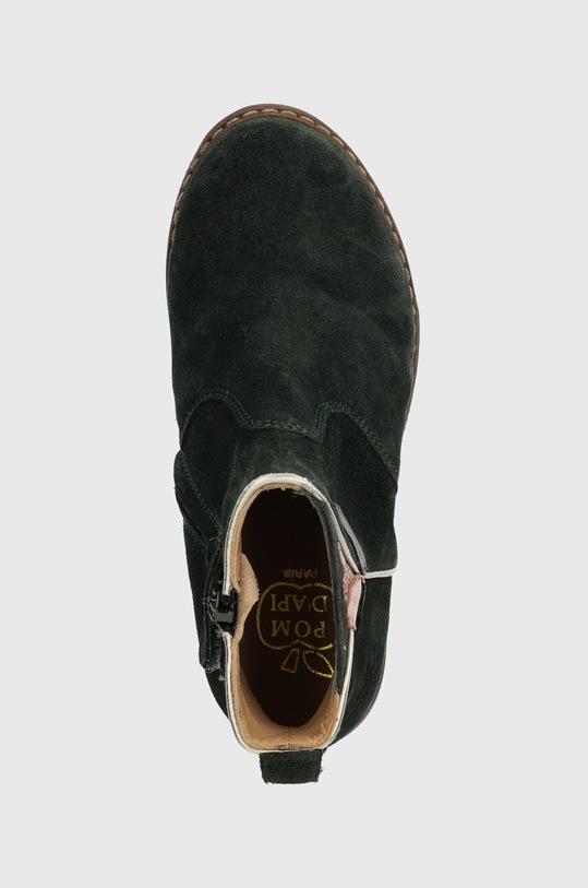 Детские замшевые ботинки Pom D'api CITY FLORA зелёный P1ICED0403.28.30