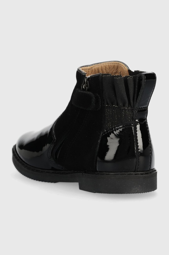 Dziewczynka Pom D'api botki skórzane dziecięce CITY FRIZZ P1IDEX0402.24.27 czarny