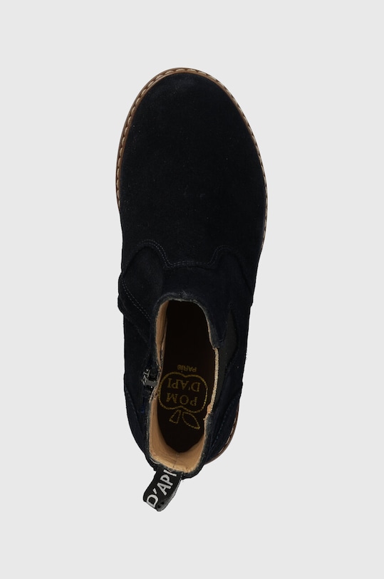 Dětské semišové kotníkové boty Pom D'api námořnická modř P1IEES0402.31.34