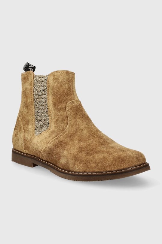 Дитячі шкіряні черевики Pom D'api P1IEES0403.31.34 бежевий AW23