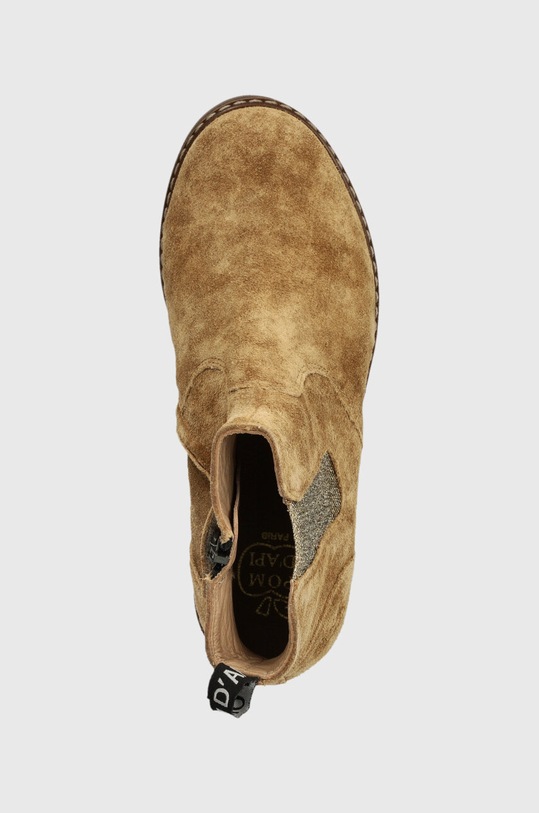 Дитячі шкіряні черевики Pom D'api бежевий P1IEES0403.31.34