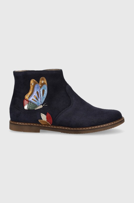 Pom D'api cizme din piele intoarsa pentru copii neizolat bleumarin P1IKED0403.31.34