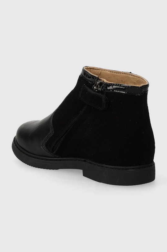 DÍVKA Dětské kožené boty Pom D'api CITY LOCK P1ILDD0405.24.27 černá