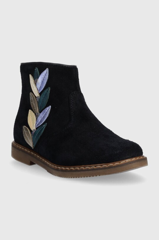 Дитячі замшеві черевики Pom D'api CITY TENDER P1INDZ0402.24.27 темно-синій AW23