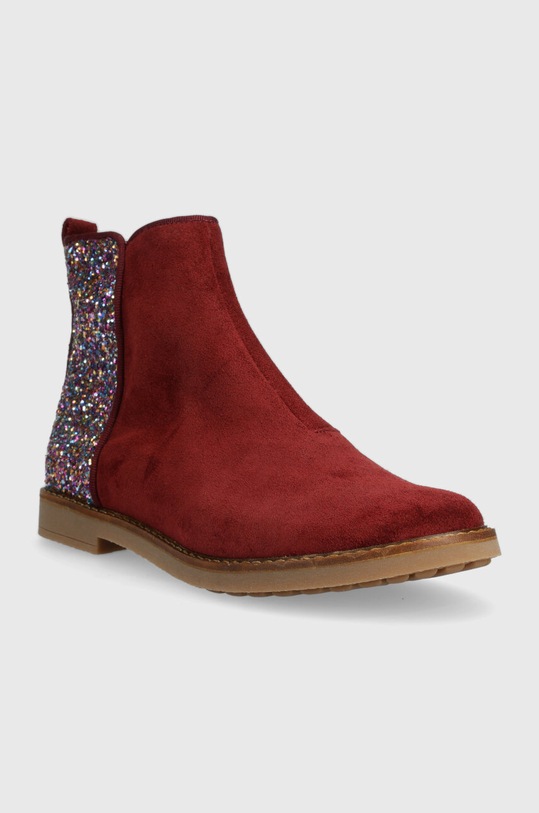 Pom D'api botki zamszowe dziecięce TRIP BACK P1JBDZ0402.35.38 bordowy AW23