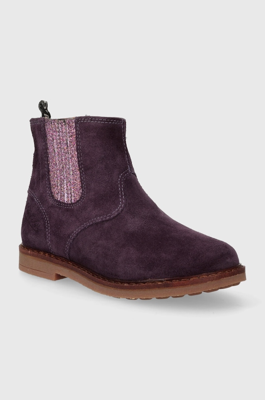 Pom D'api cizme chelsea din piele intoarsa TRIP JODZIP P1JFDO0404.24.27 violet AW23