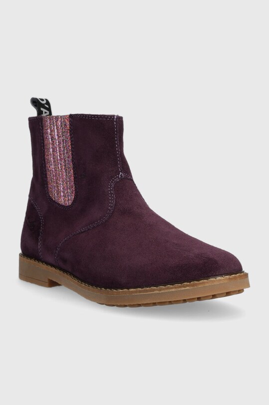 Pom D'api cizme chelsea din piele intoarsa TRIP JODZIP P1JFDO0404.31.34 violet AW23