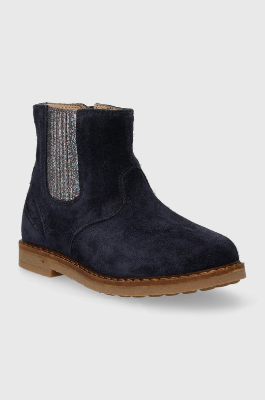 Pom D'api cizme chelsea din piele intoarsa TRIP JODZIP P1JFDZ0405.24.27 bleumarin AW23