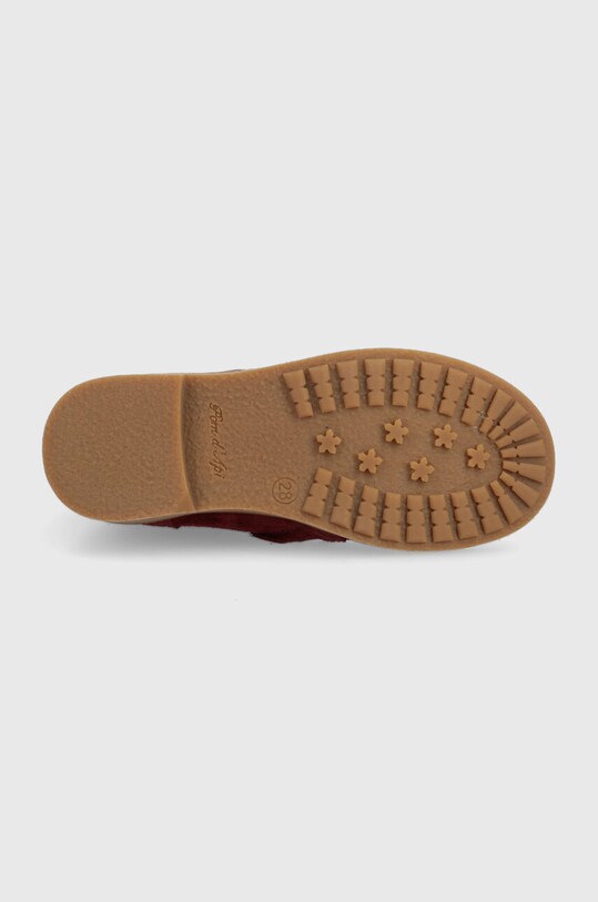 Детские замшевые ботинки Pom D'api TRIP HI LACE P1JIDZ0401.28.30 красный