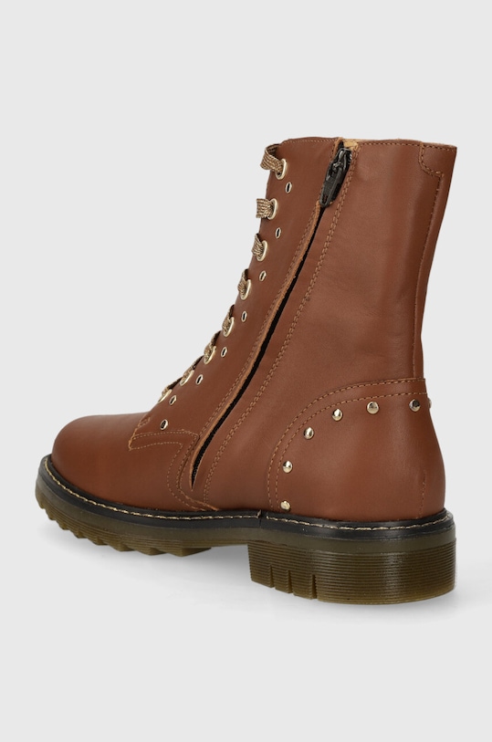 Lány Pom D'api gyerek worker bakancs SID HI STUD P1MABN0401.35.38 barna