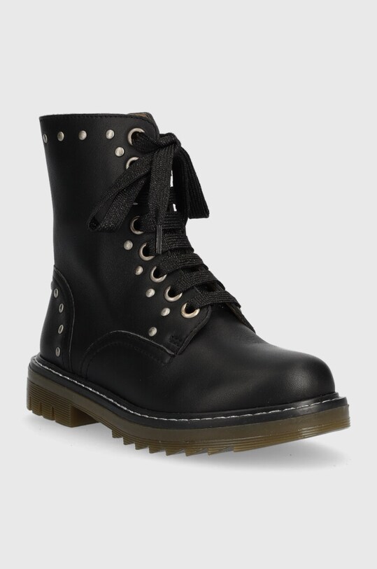 Дитячі шкіряні черевики Pom D'api SID HI STUD P1MABN04R1.28.30 чорний AW23