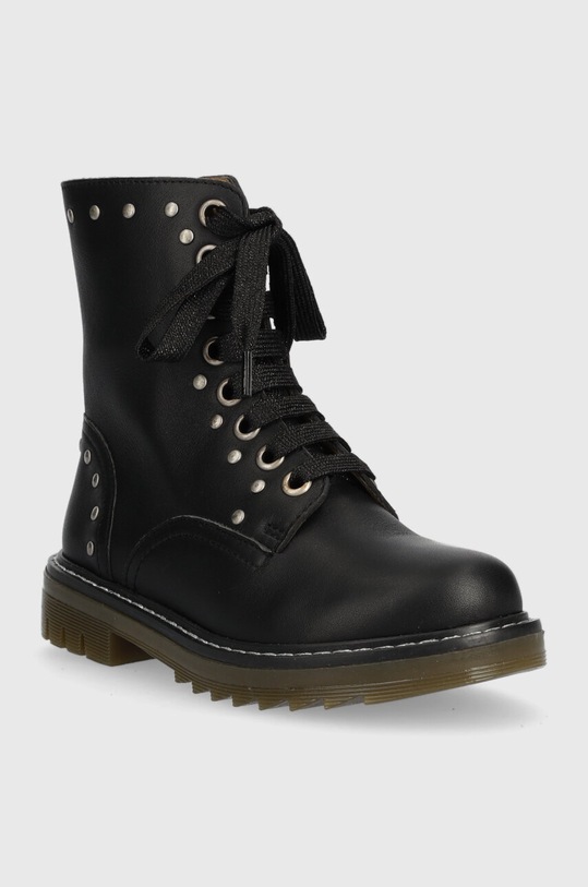 Детские кожаные ботинки Pom D'api SID HI STUD P1MABN04R1.28.30 чёрный AW23