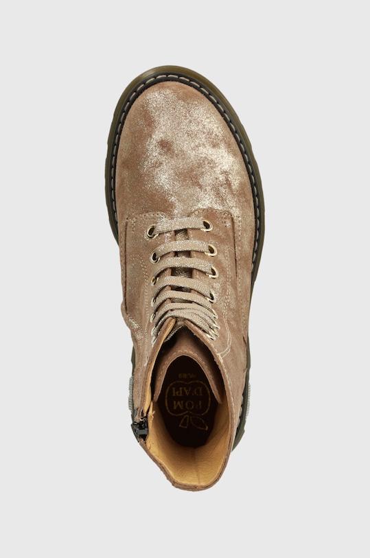 Дитячі шкіряні напівчобітки Pom D'api CLAP RANGER бежевий P1NBDF0402.31.34