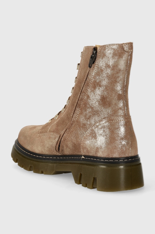 DÍVKA Dětské kožené workery Pom D'api CLAP RANGER P1NBDF0402.35.38 béžová