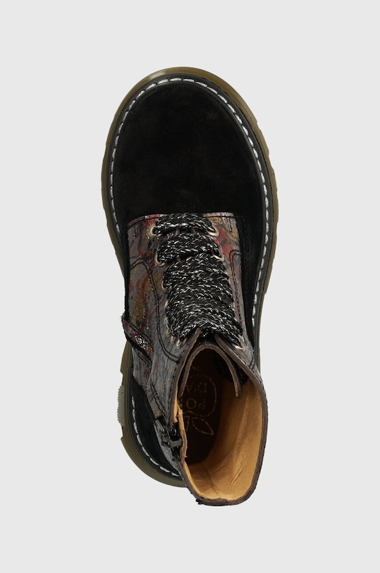 Дитячі шкіряні черевики Pom D'api CLAP RANGER чорний P1NBEB0403.27.30