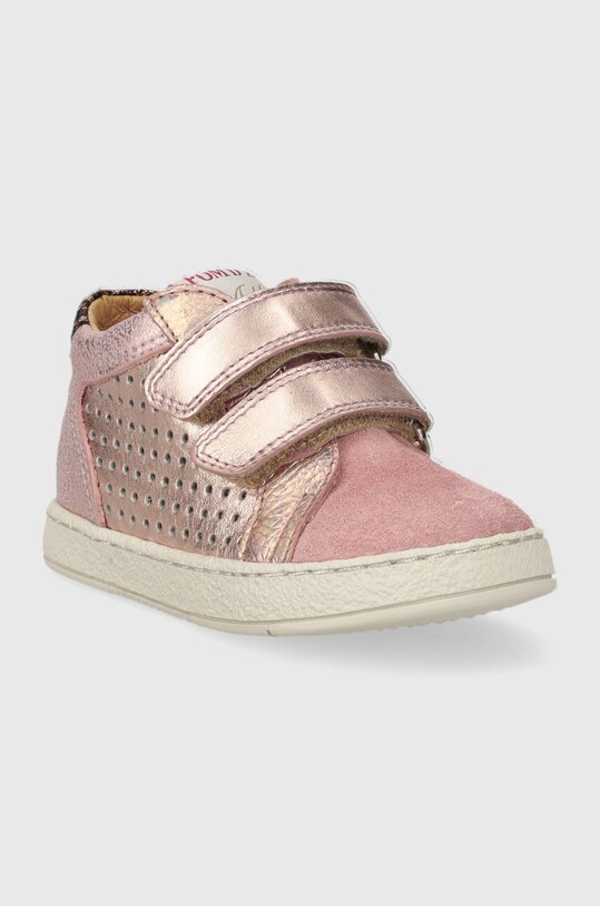 Detské poltopánky Pom D'api MOUSSE EASY PERFO P1PGBE0404.19.23 ružová AW23
