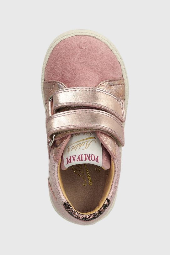 Detské poltopánky Pom D'api MOUSSE EASY PERFO ružová P1PGBE0404.19.23