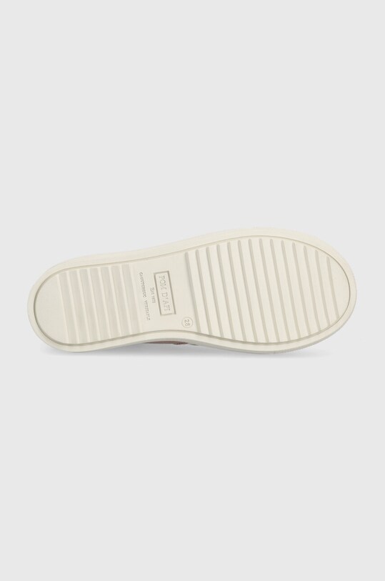 Дитячі шкіряні кеди Pom D'api SWAG ZIP LACE P1QBFC0402.28.30 рожевий