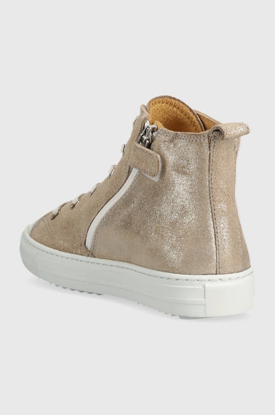 Девочка Детские замшевые кеды Pom D'api SWAG BRODI P1QCDF0401.28.30 бежевый