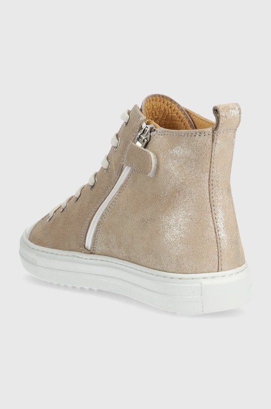 Dziewczynka Pom D'api trampki zamszowe dziecięce SWAG BRODI P1QCDF0401.31.34 beżowy