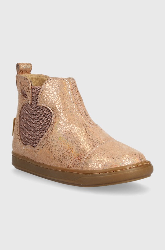 Shoo Pom ghete din piele pentru copii P4ACBB0403.26.27 bej AW23