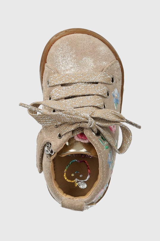 Shoo Pom półbuty zamszowe dziecięce beżowy P4AHAF0403