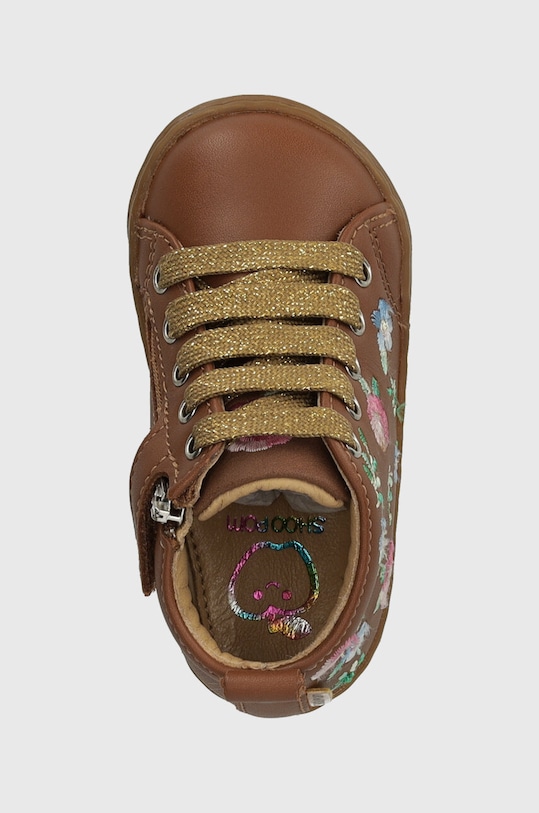 Shoo Pom półbuty skórzane dziecięce brązowy P4AHCO0401