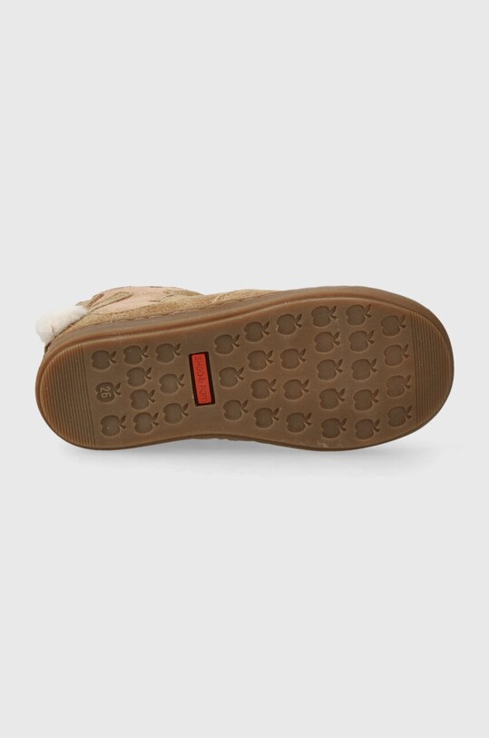 Shoo Pom cizme din piele intoarsa pentru copii P4AVDX0402 maro