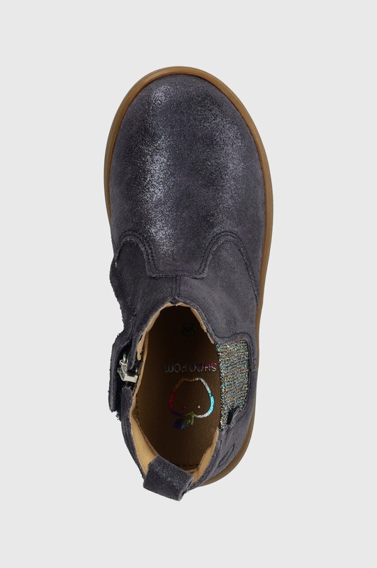 Shoo Pom botki zamszowe dziecięce niebieski P4KCAA0404.25.27