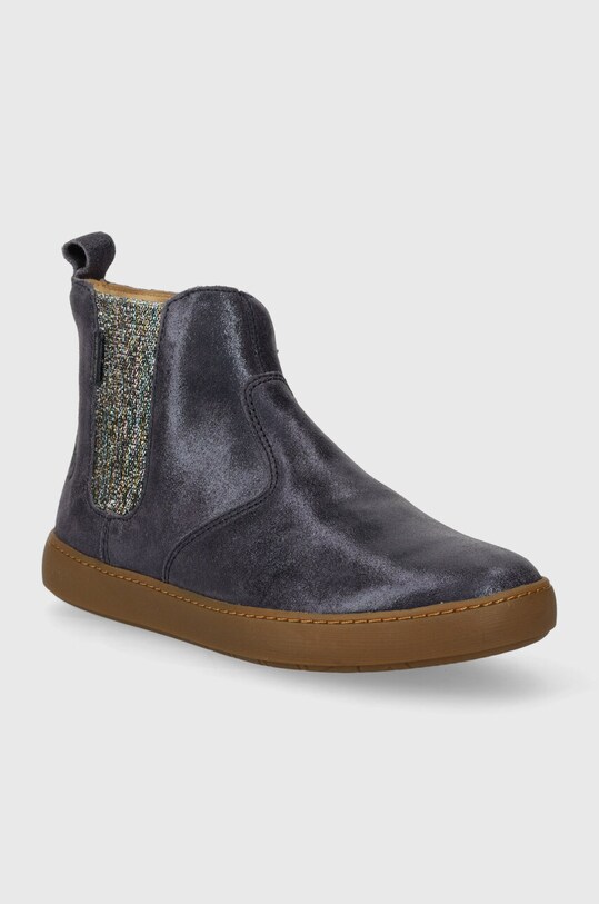 Shoo Pom botki zamszowe dziecięce P4KCAA0404.28.34 niebieski AW23