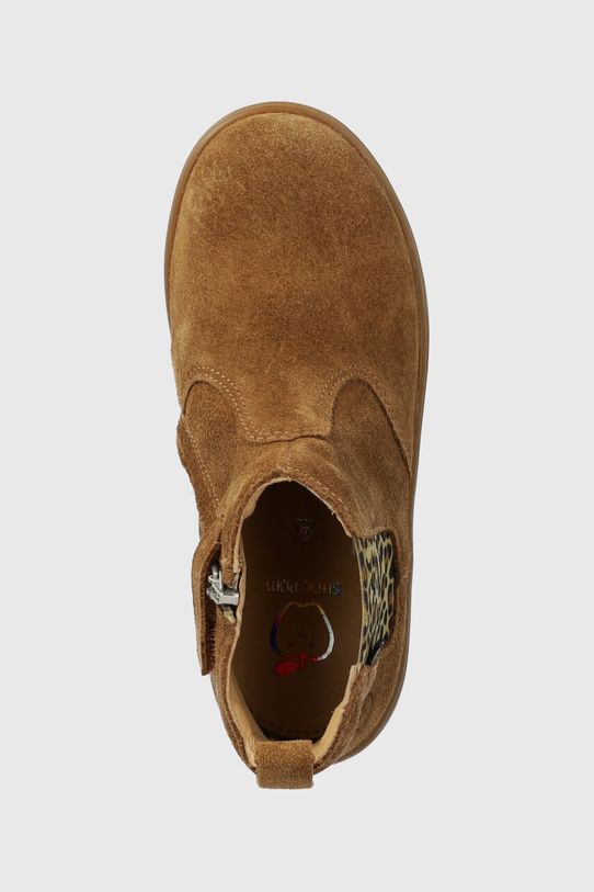 Shoo Pom cizme chelsea din piele intoarsa maro P4KCDW0406.28.34