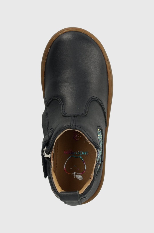 Shoo Pom ghete din piele pentru copii bleumarin P4KMCL0401.25.27