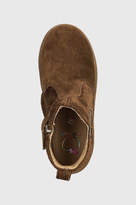 Shoo Pom botki skórzane dziecięce brązowy P4KMEB0402.28.32