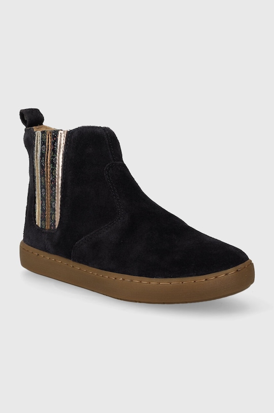 Dječje gležnjače od brušene kože Shoo Pom P4KNDW0401.33.34 mornarsko plava AW23