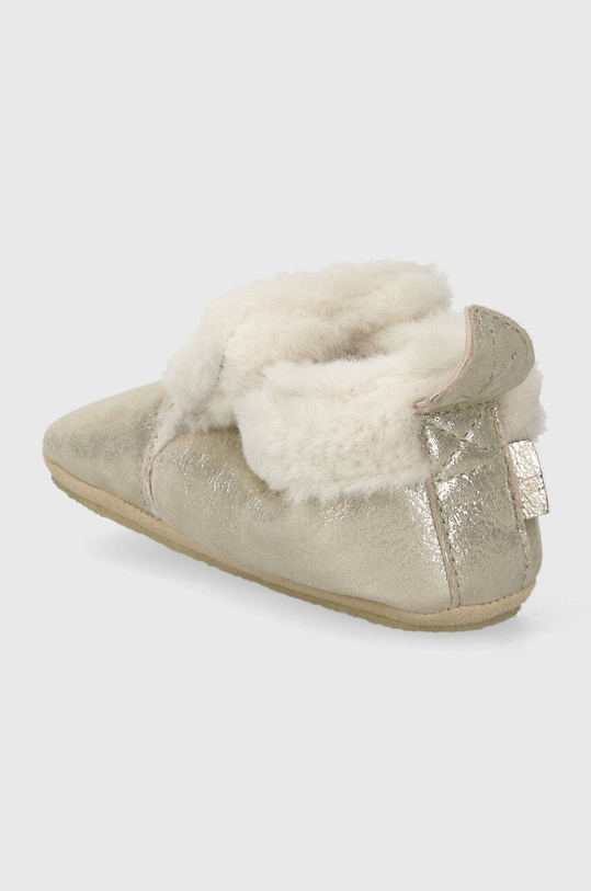 Shoo Pom papuci din piele intoarsa pentru copii bej P4NCEY0401.24.26