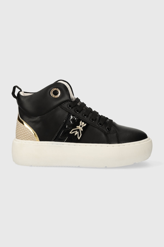 Δερμάτινα αθλητικά παπούτσια Patrizia Pepe Girl υψηλό μαύρο PPJ761