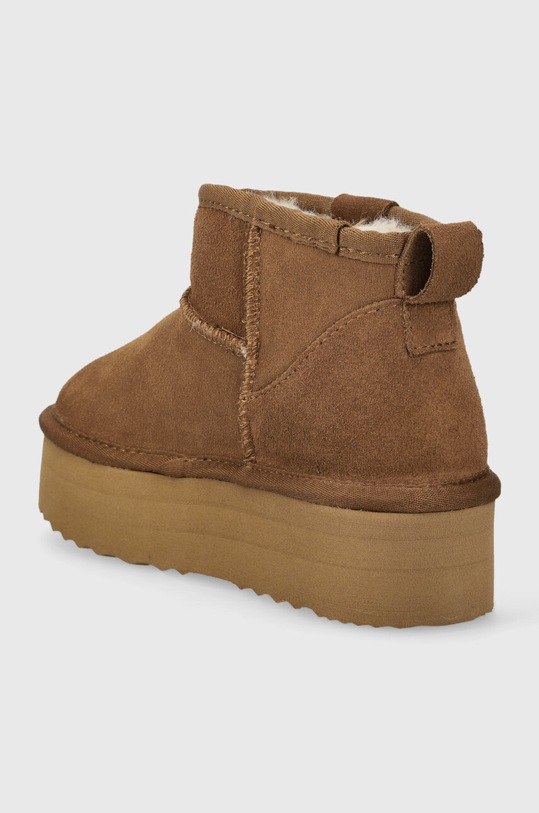 Încălțăminte Patrizia Pepe cizme de zapada din piele intoarsa PPD793 maro