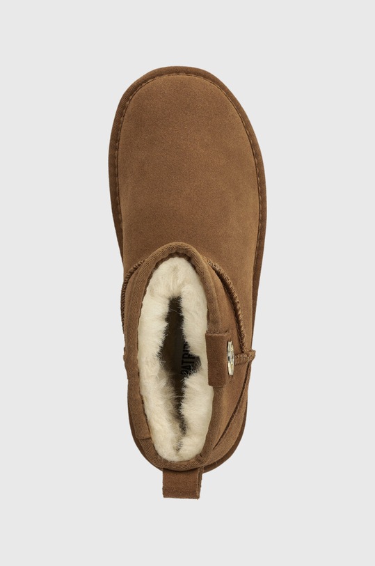 Patrizia Pepe cizme de zapada din piele intoarsa maro PPD793